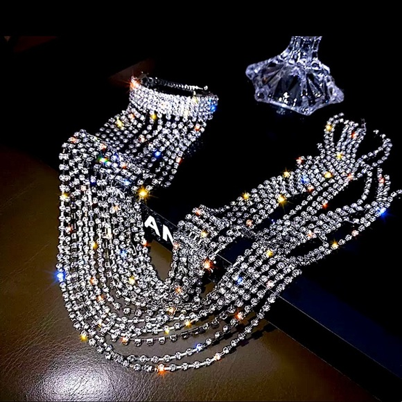 Rhinestone Long Tassel Crystal Hair Accessory main image 10
